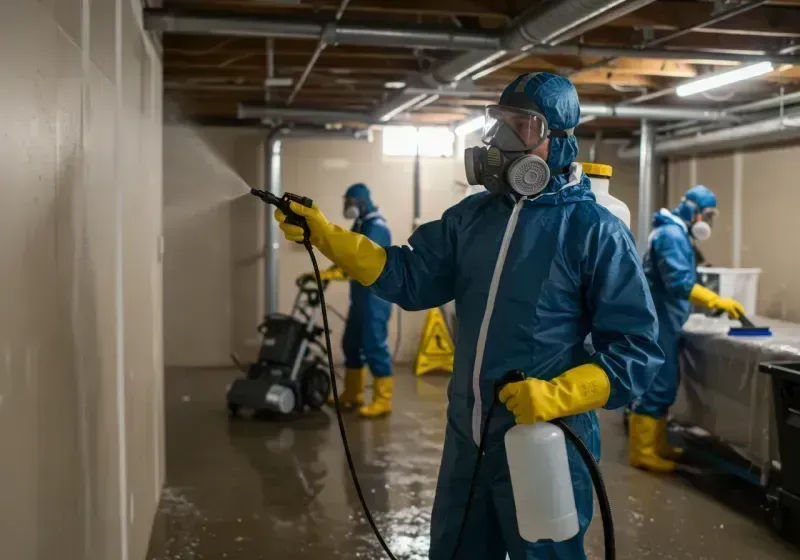 Basement Sanitization and Antimicrobial Treatment process in Springdale, AR